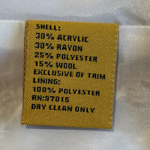 Allen by Allen Schwartz fitted jacket, metallic gold, winter white, caramel - Picture 9 of 15